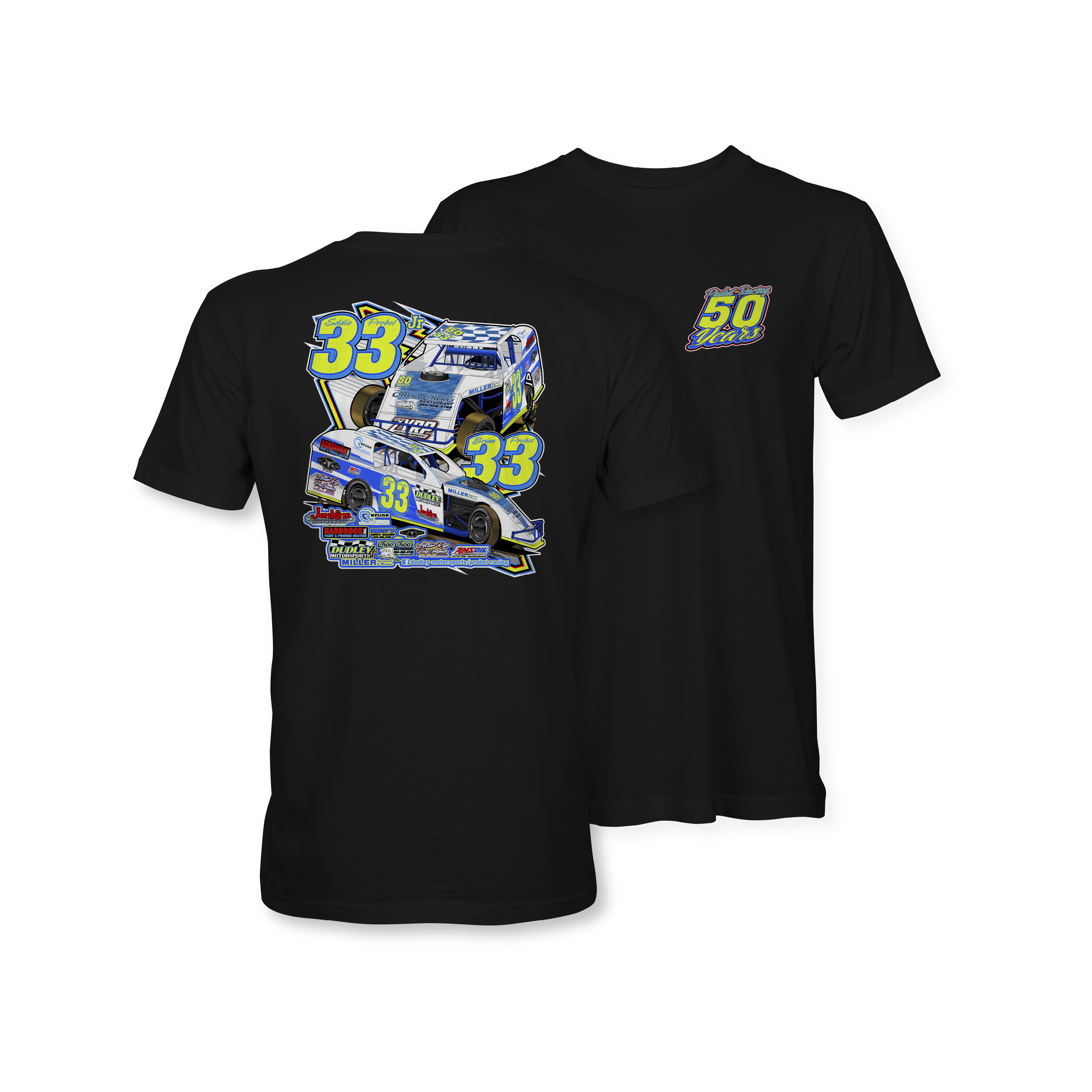Probst Racing 2026 Black Action T-Shirt