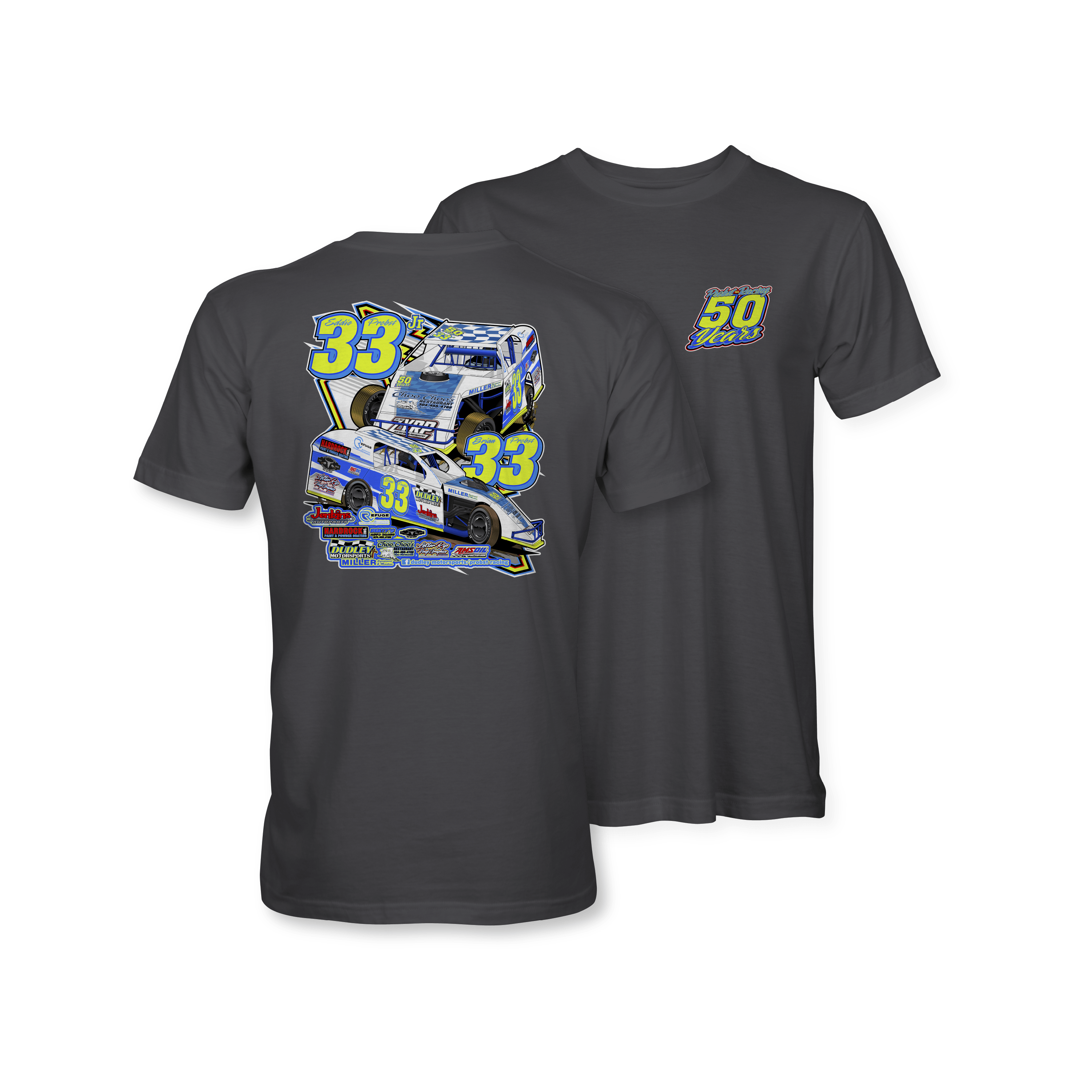 Probst Racing 2026 Charcoal Action T-Shirt