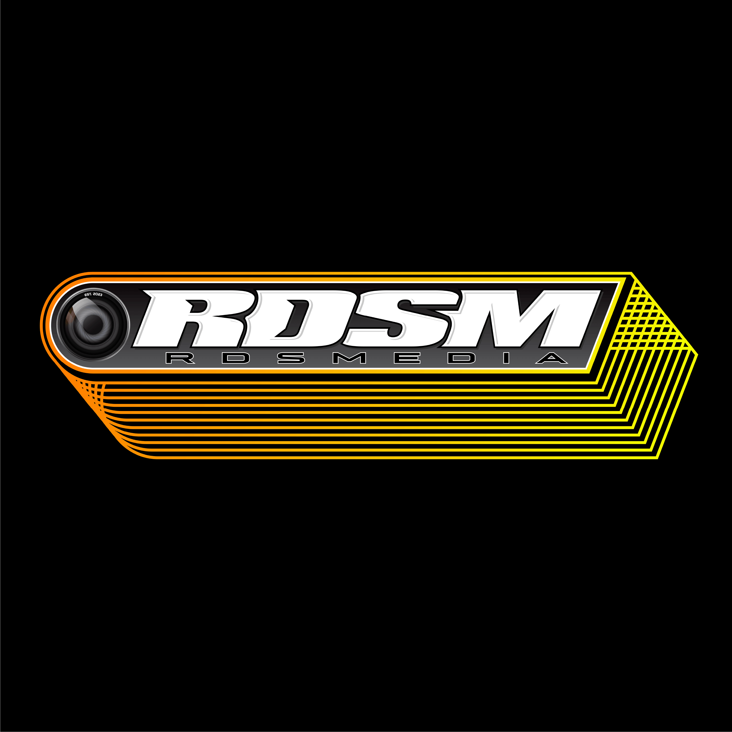 RDS Media Black Stacked Logo Hoodie