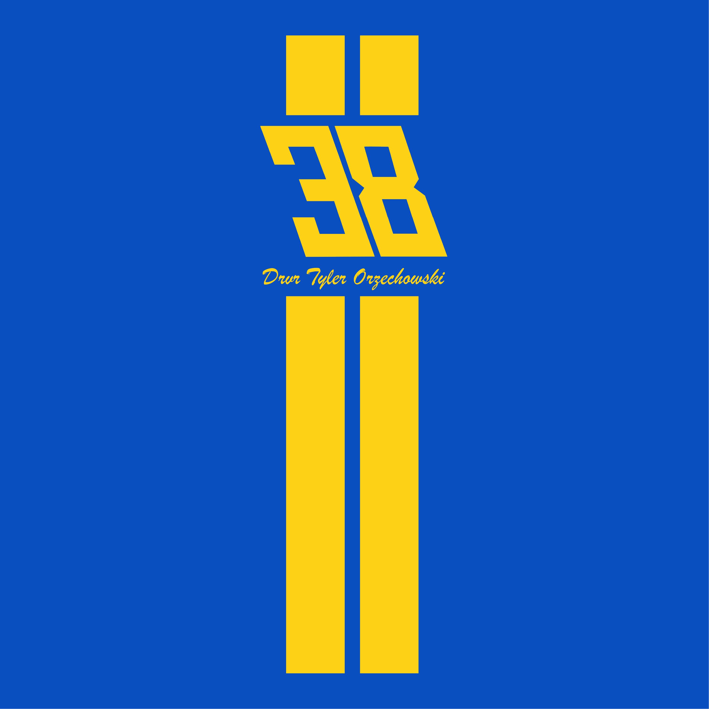 Tyler Orzechowski 2026 Blue Angels Royal T-Shirt