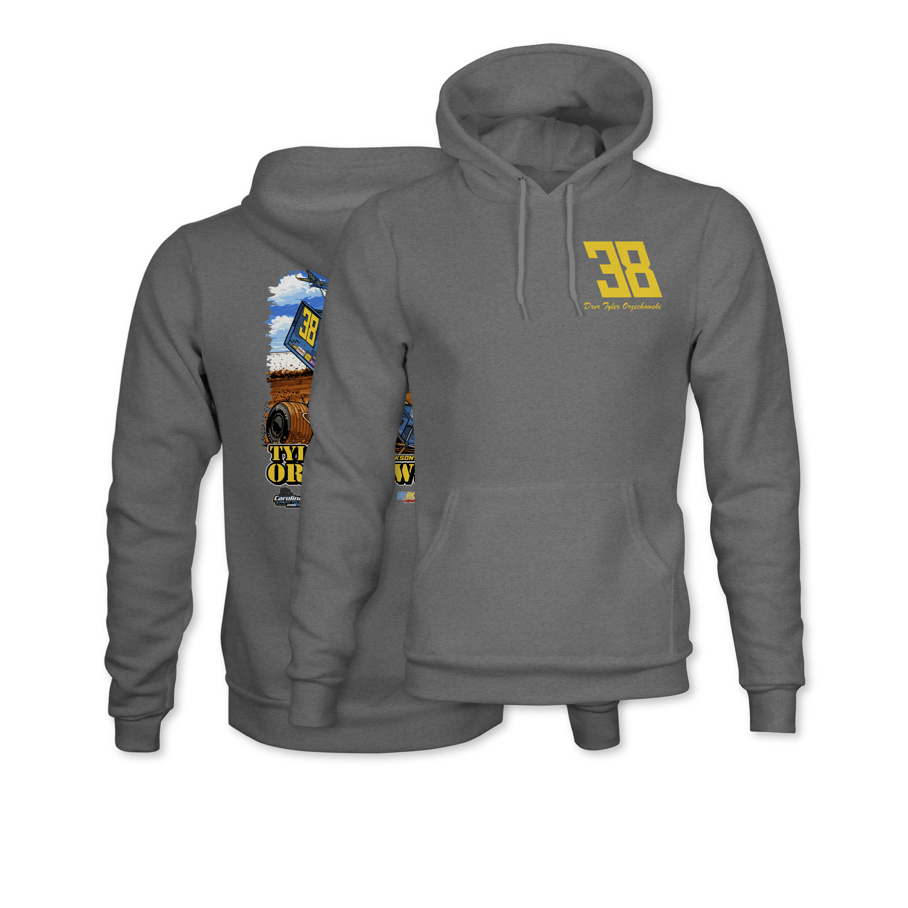 Tyler Orzechowski 2026 Blue Angels Gunmetal Hoodie