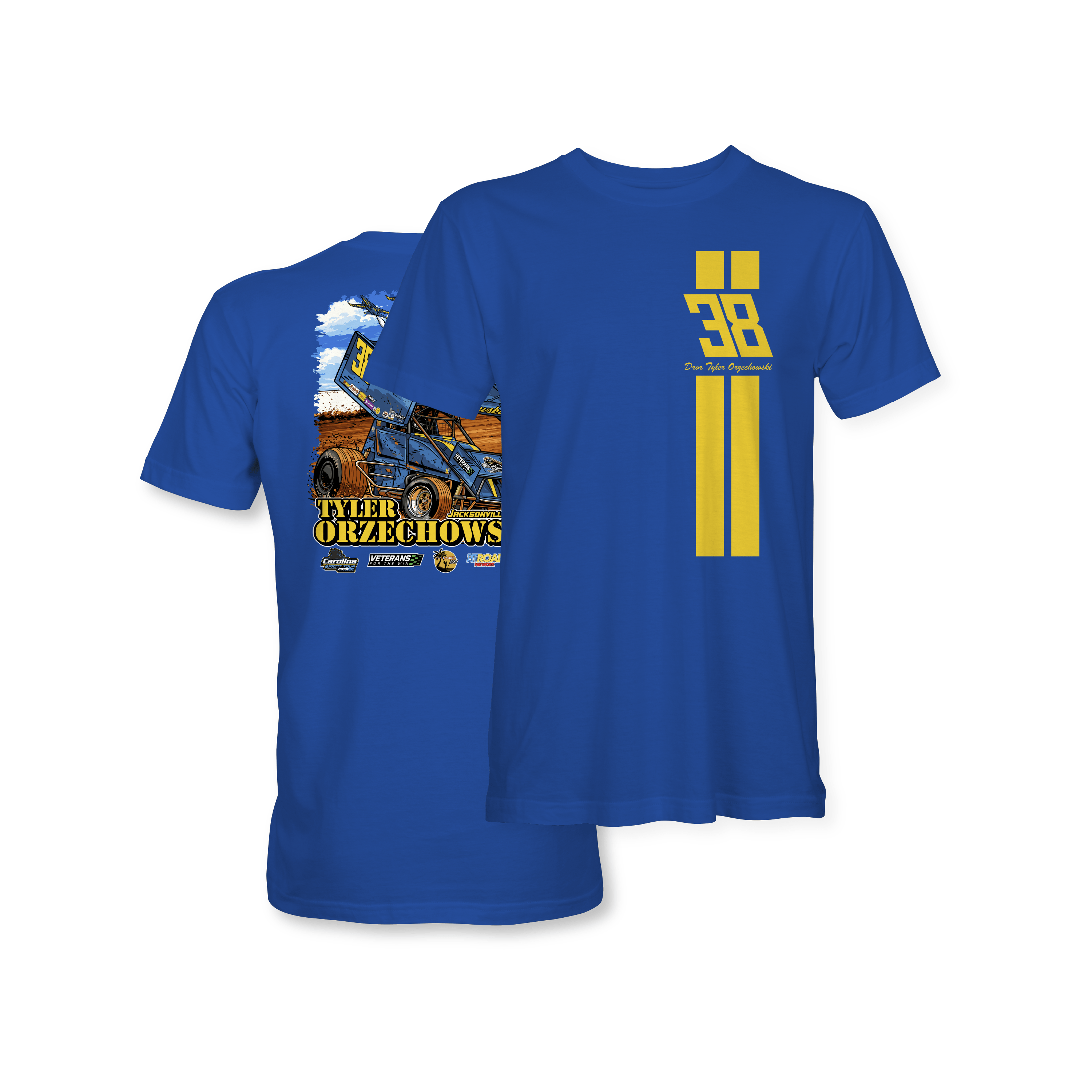 Tyler Orzechowski 2026 Blue Angels Royal T-Shirt