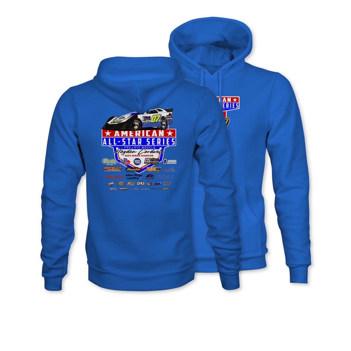American All - Star Series Royal 2025 Sponsors Hoodie