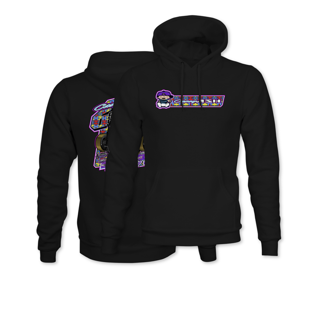 Casey Ash Black 2025 Autism Awareness Hoodie