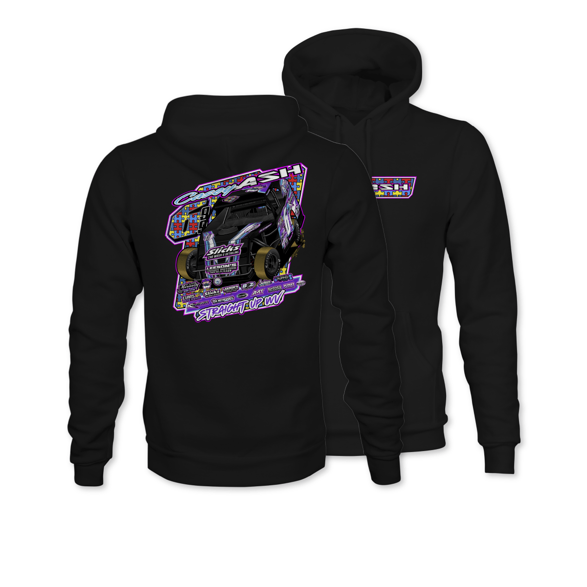 Casey Ash Black 2025 Autism Awareness Hoodie