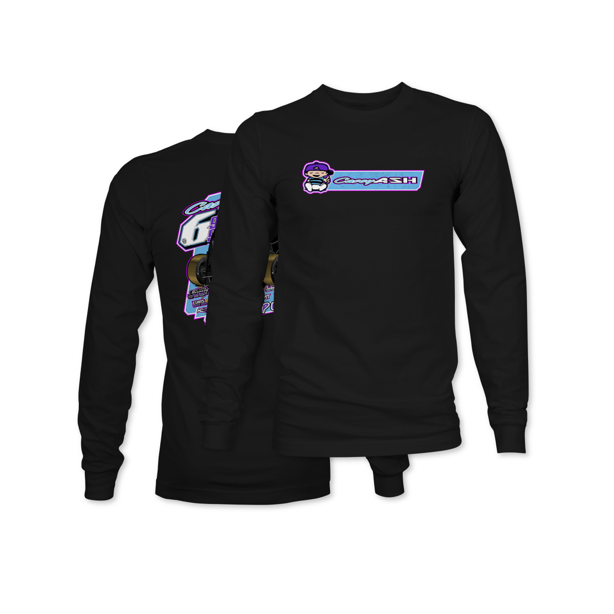Casey Ash Black 2025 Dirt Modified Long Sleeve Shirt