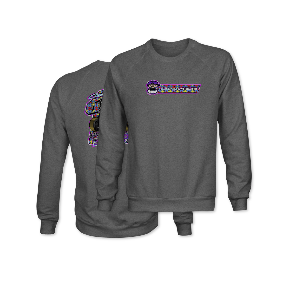 Casey Ash Gunmetal 2025 Autism Awareness Crewneck