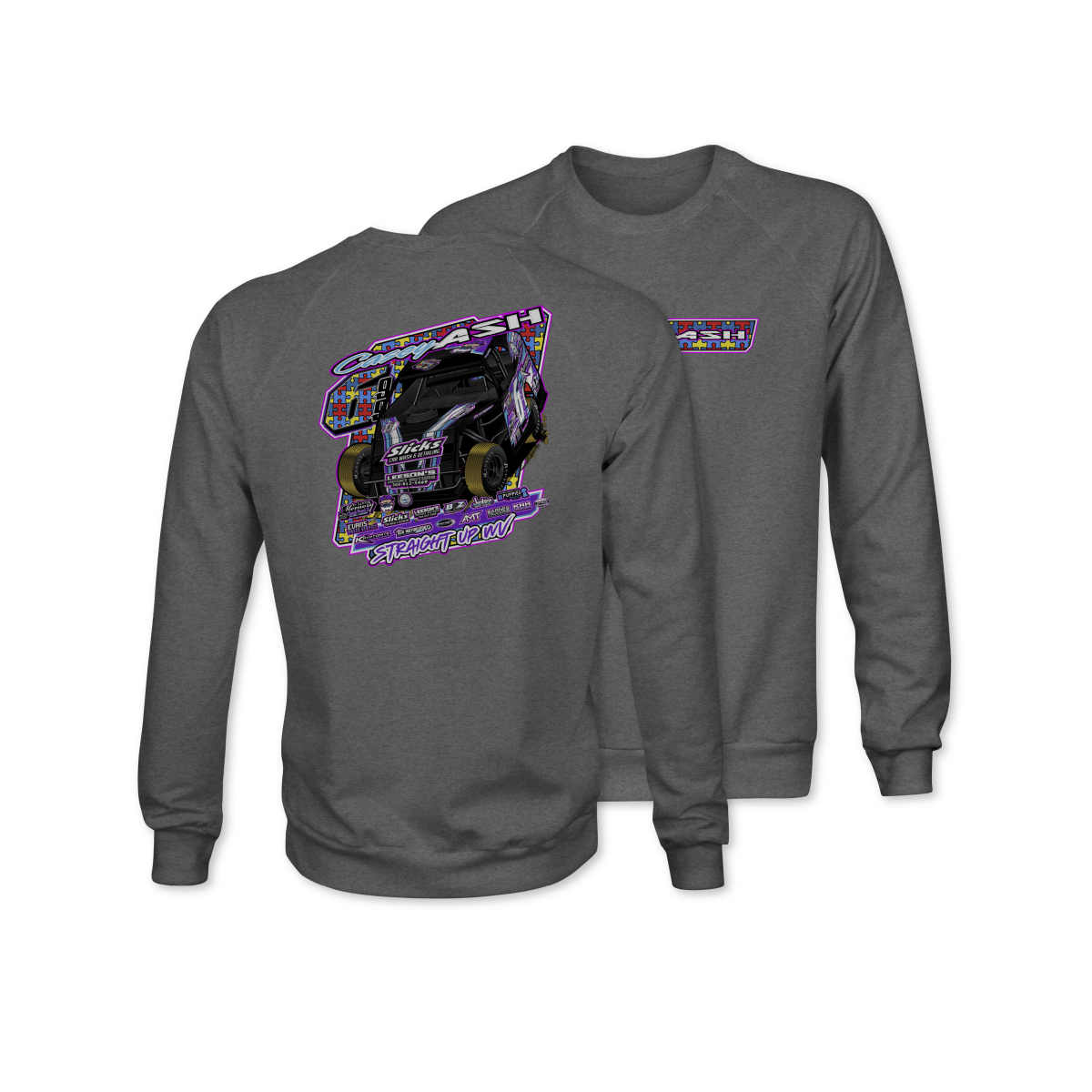 Casey Ash Gunmetal 2025 Autism Awareness Crewneck