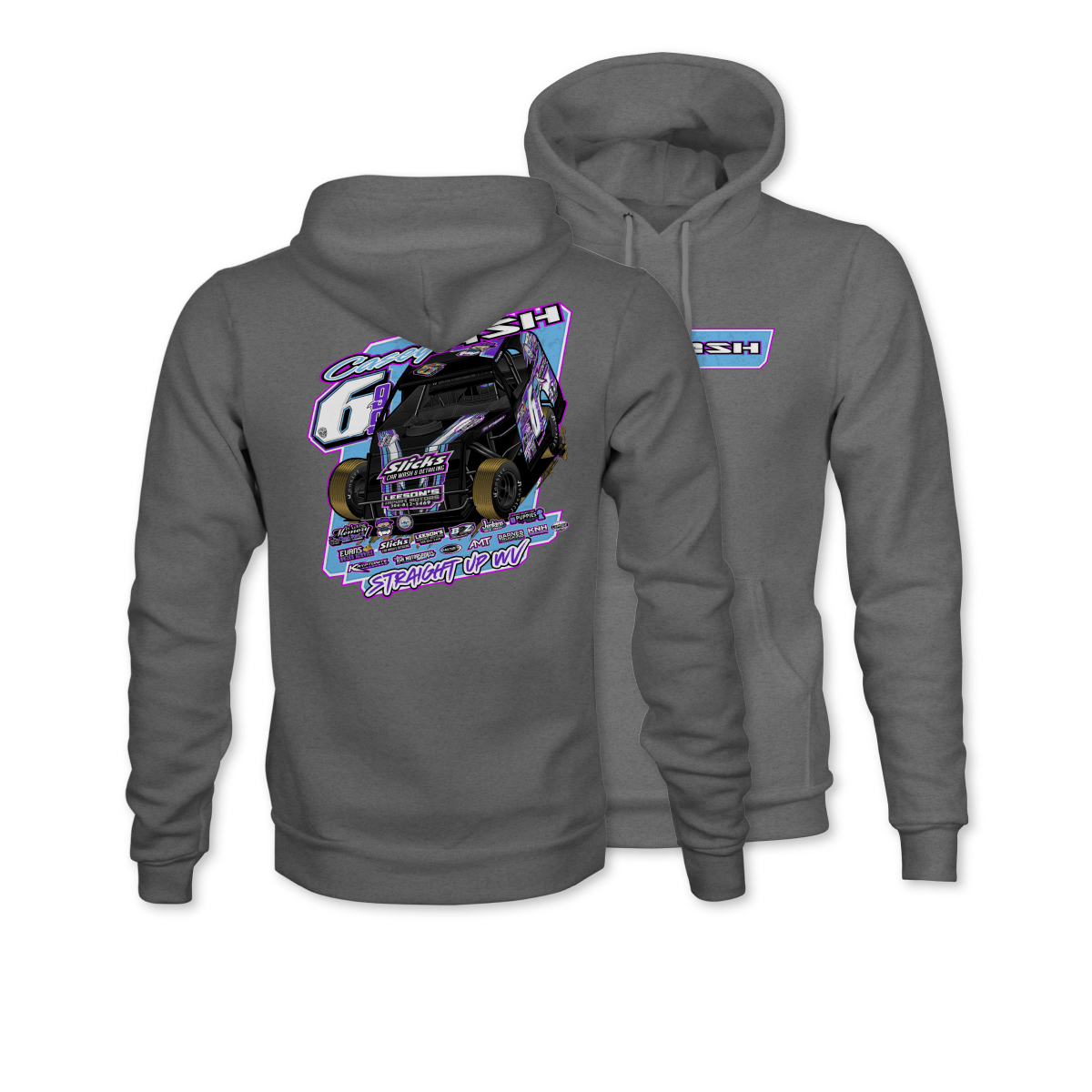 Casey Ash Gunmetal 2025 Dirt Modified Hoodie