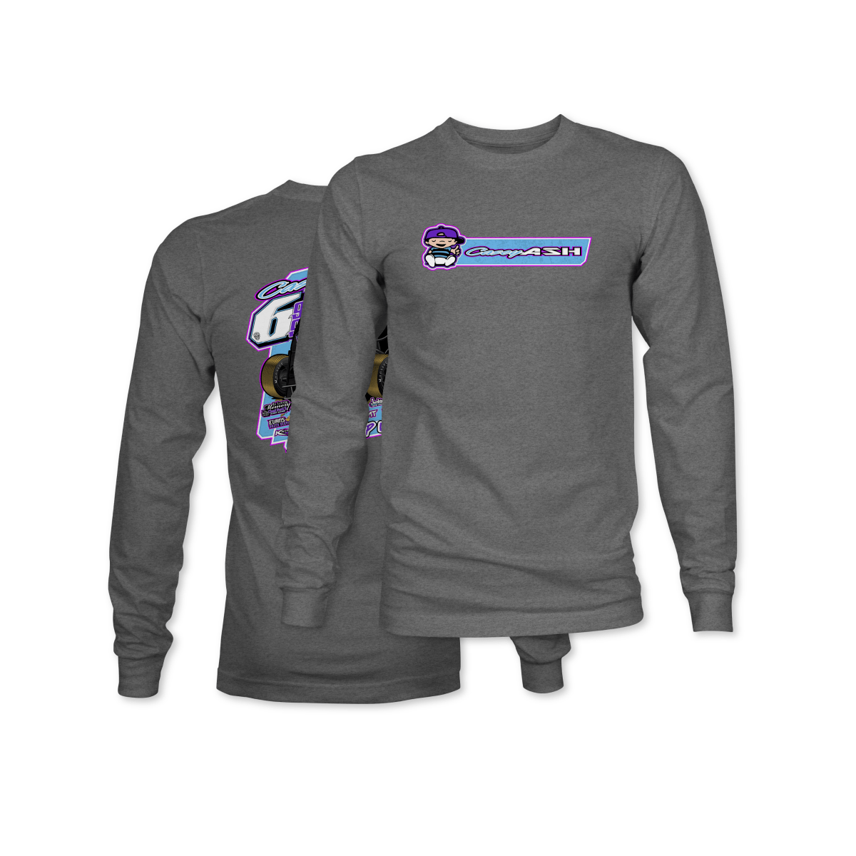 Casey Ash Gunmetal 2025 Dirt Modified Long Sleeve Shirt