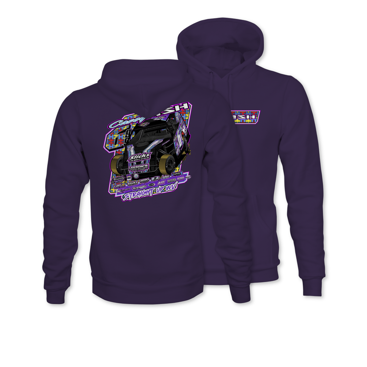 Casey Ash Purple 2025 Autism Awareness Hoodie
