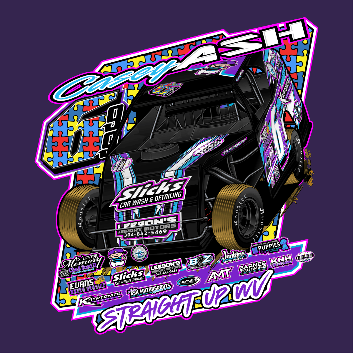 Casey Ash Purple 2025 Autism Awareness Shirt