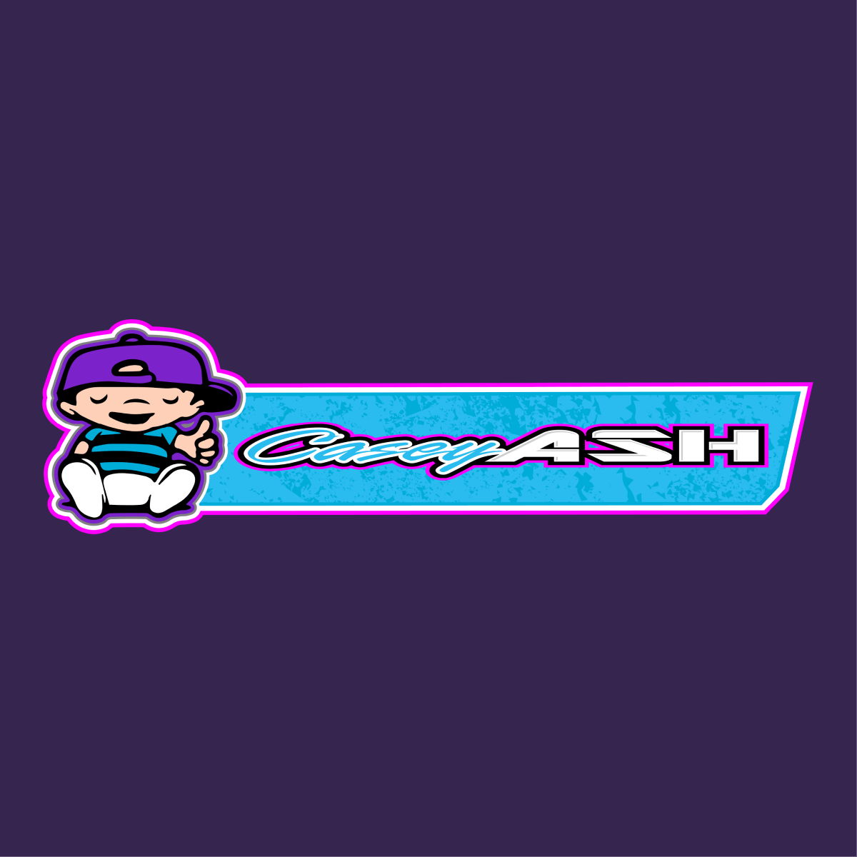 Casey Ash Purple 2025 Dirt Modified Long Sleeve Shirt