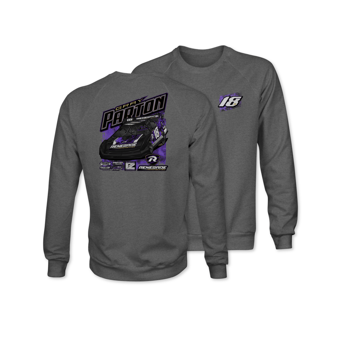 Gray Parton Gunmetal 2025 Renegade Crewneck