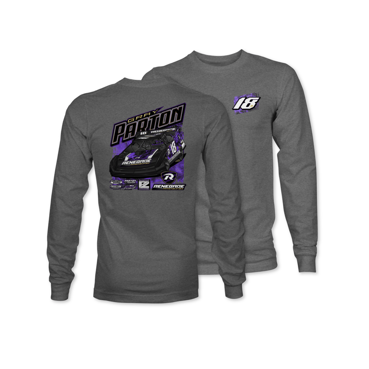 Gray Parton Gunmetal 2025 Renegade Long Sleeve Shirt