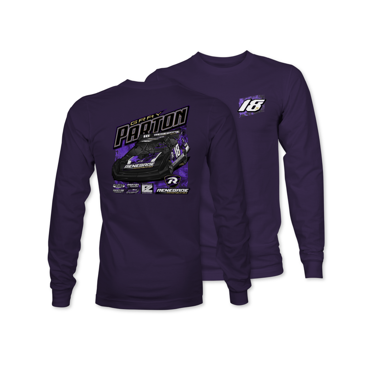 Gray Parton Purple 2025 Renegade Long Sleeve Shirt