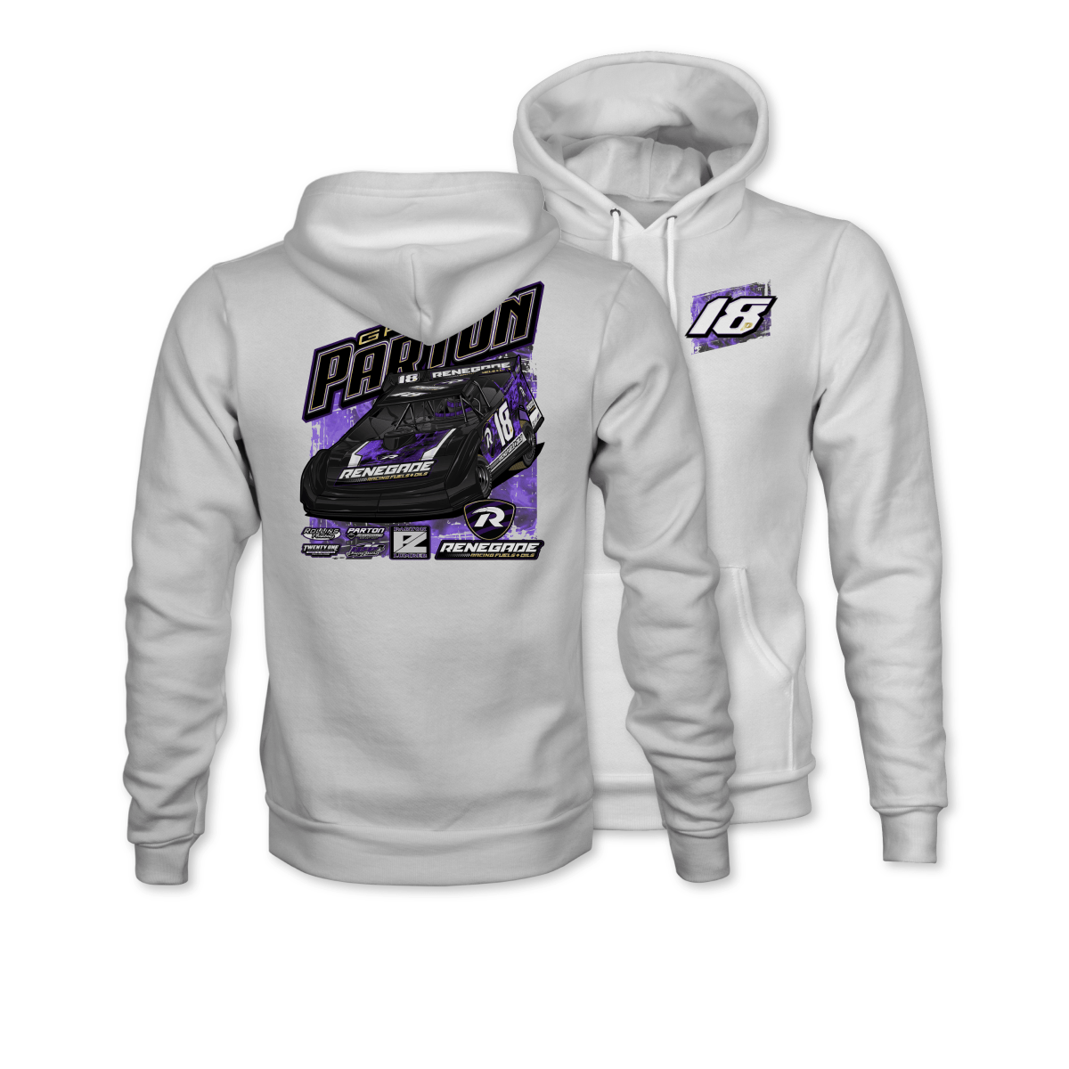 Gray Parton White 2025 Renegade Hoodie