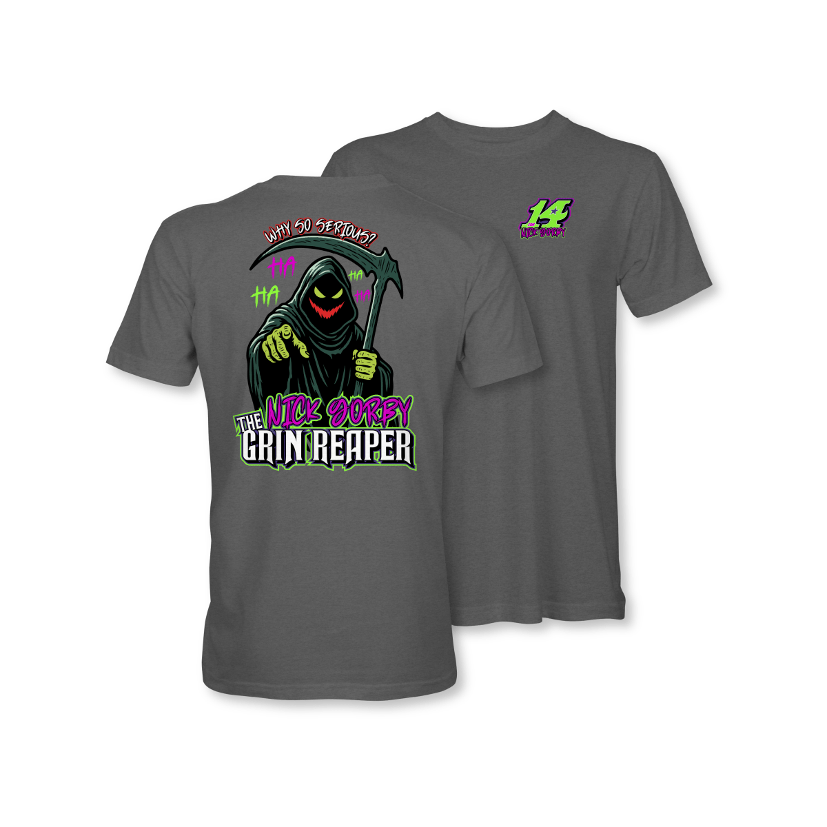 Nick Gorby Gunmetal Grin Reaper Shirt