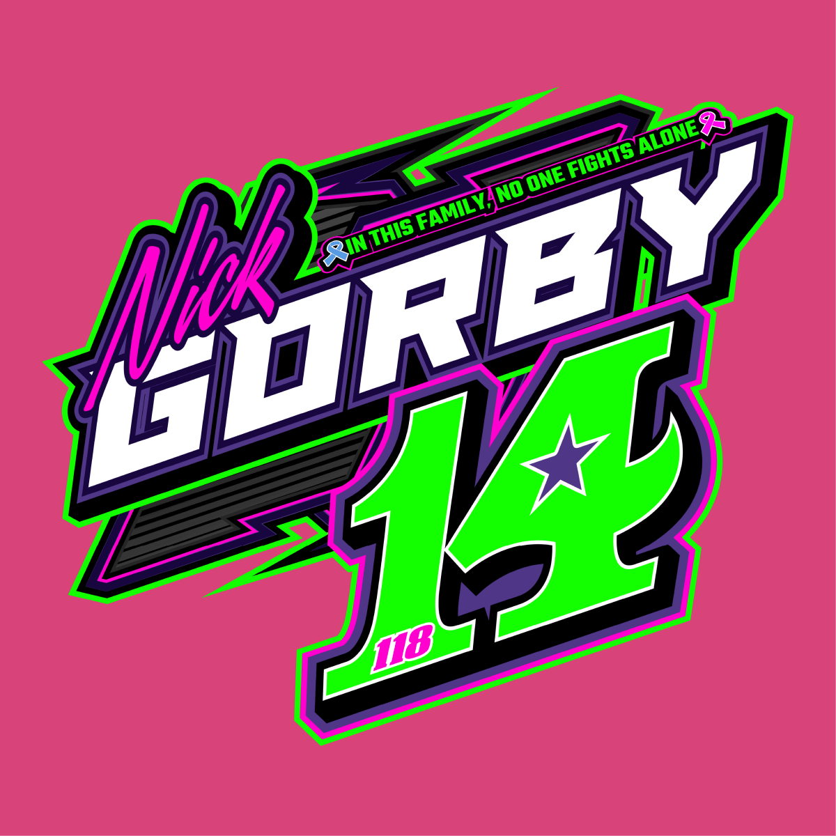 Nick Gorby Pink 2025 Dirt ModifiedHoodie