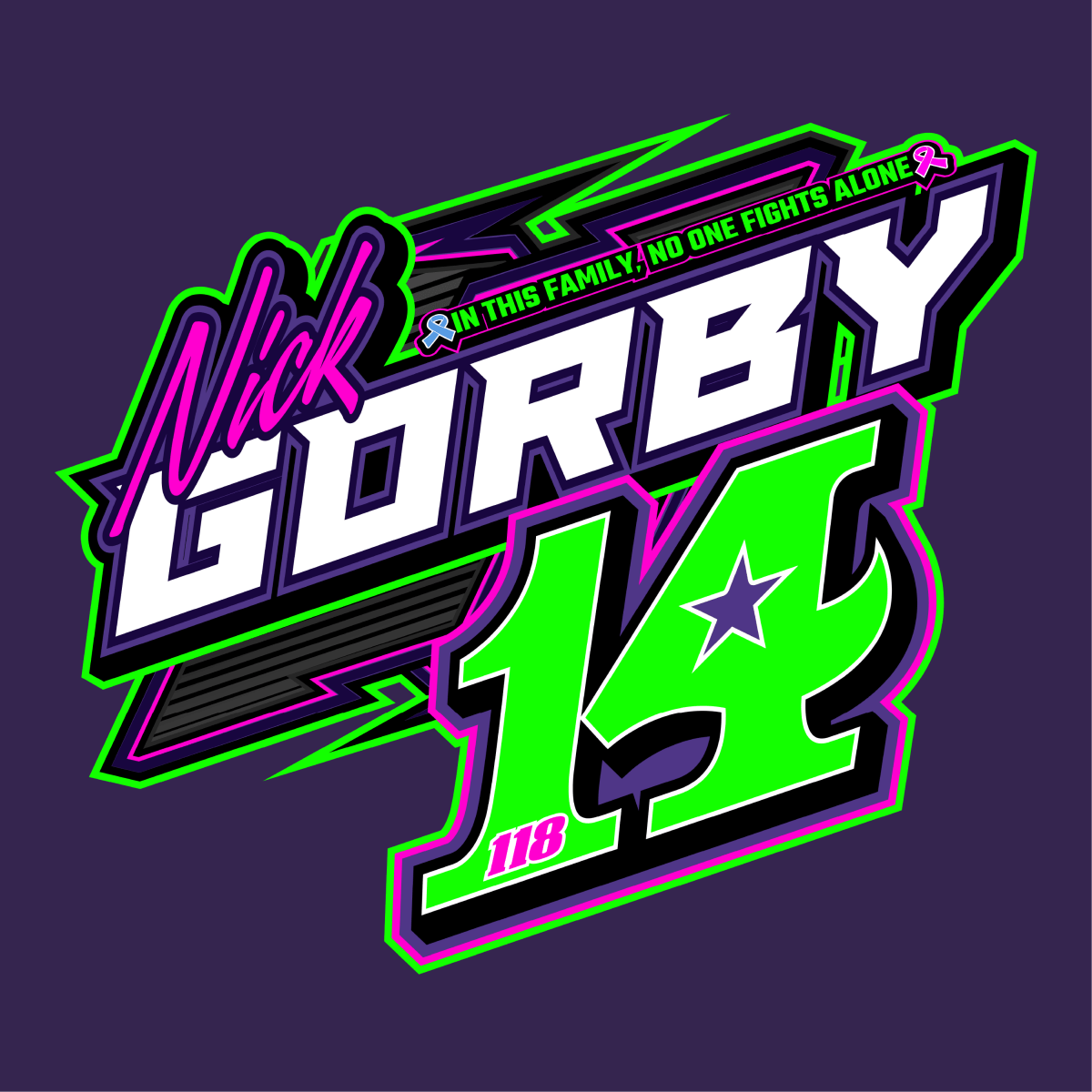 Nick Gorby Purple 2025 Dirt ModifiedHoodie