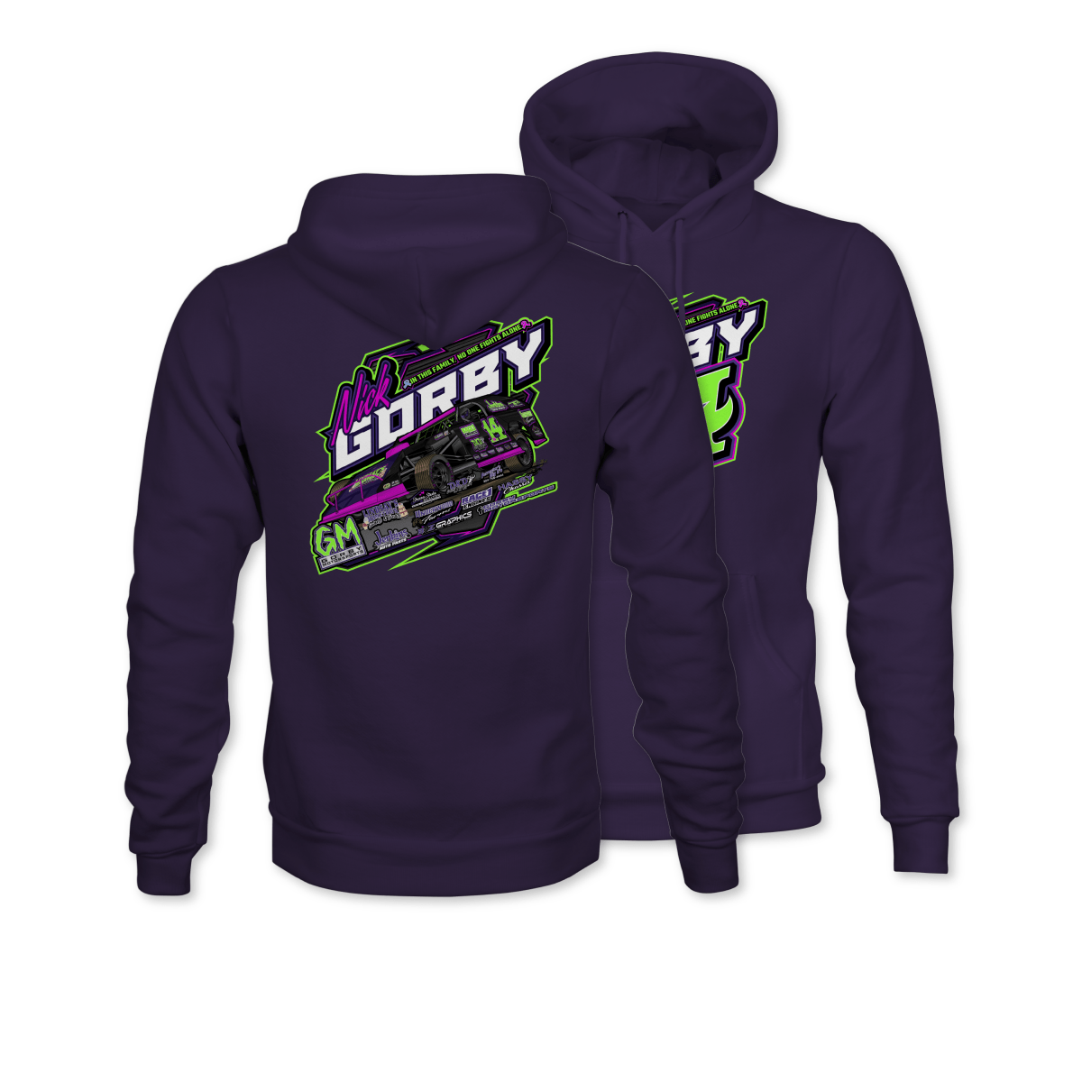Nick Gorby Purple 2025 Dirt ModifiedHoodie