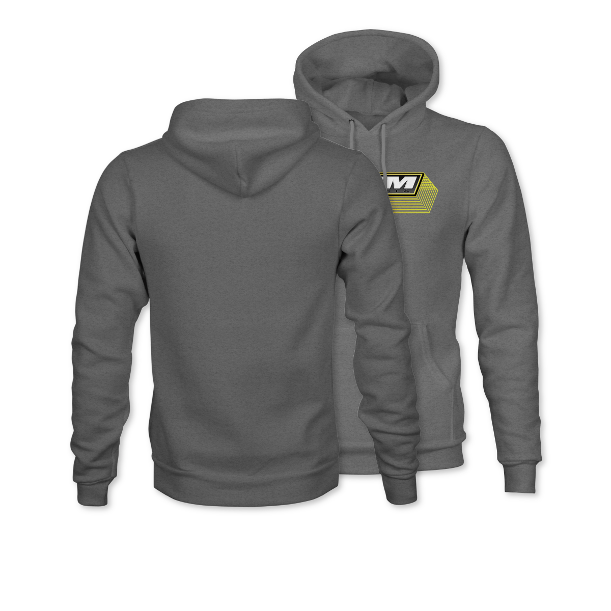 RDS Media Gunmetal Stacked Logo Hoodie