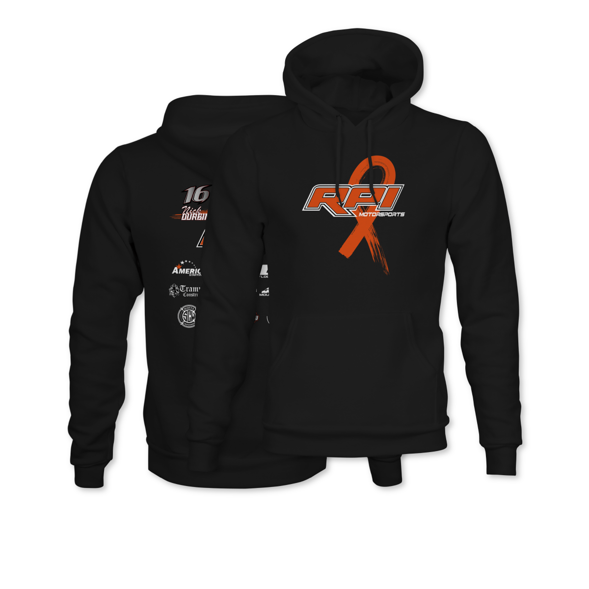 RPI Motorsports Black 2025 Crew Hoodie