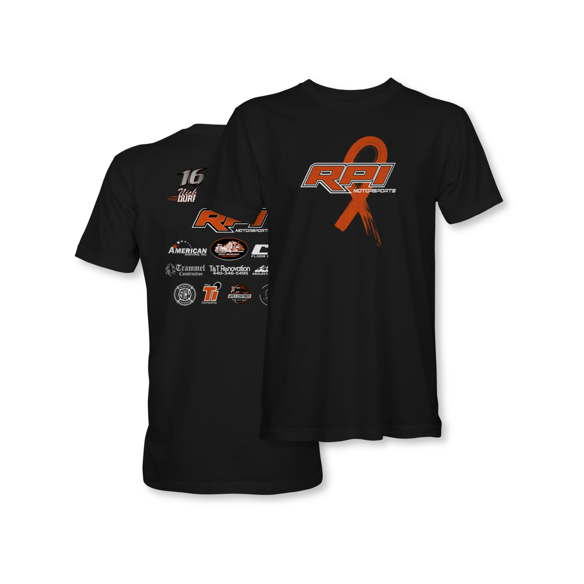 RPI Motorsports Black 2025 Crew Shirt