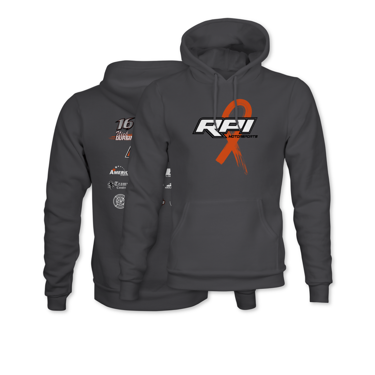 RPI Motorsports Charcoal 2025 Crew Hoodie