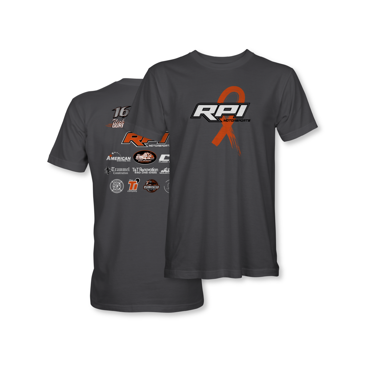 RPI Motorsports Charcoal 2025 Crew Shirt