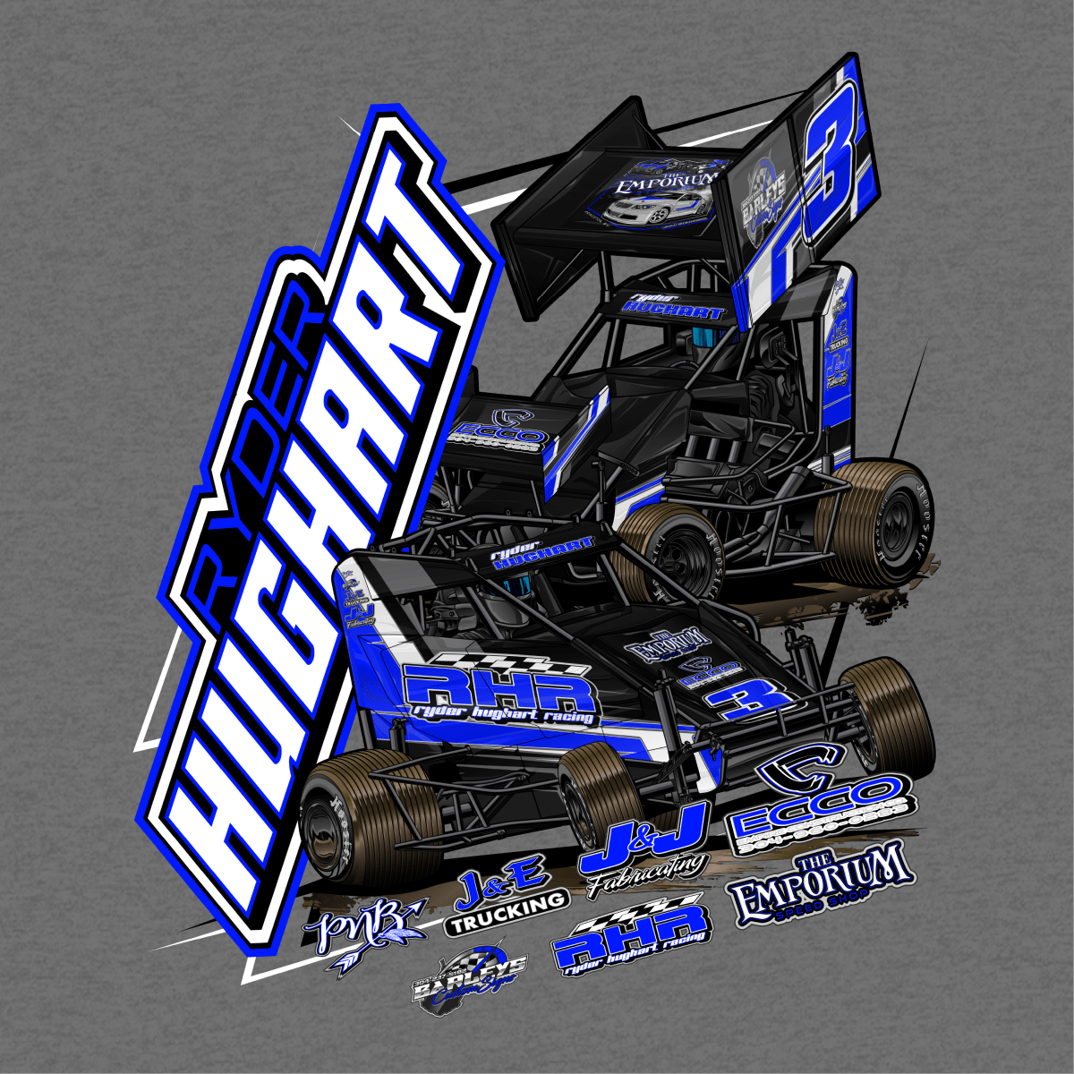 Ryder Hughart Gunmetal 2025 Hoodie