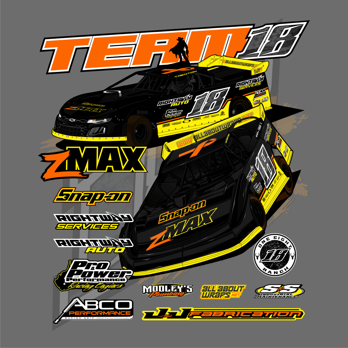 Team 18 Gunmetal 2024 Team Hoodie