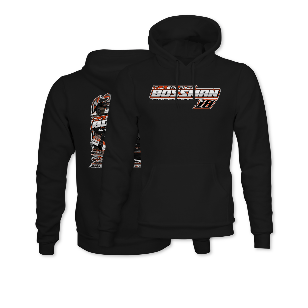 T.J. Salango Black 2025 Dirt Late Model Hoodie