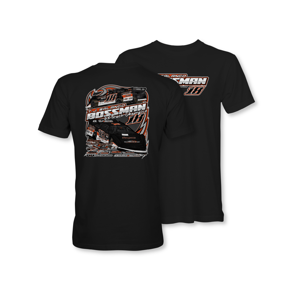 T.J. Salango Black 2025 Dirt Late Model Shirt