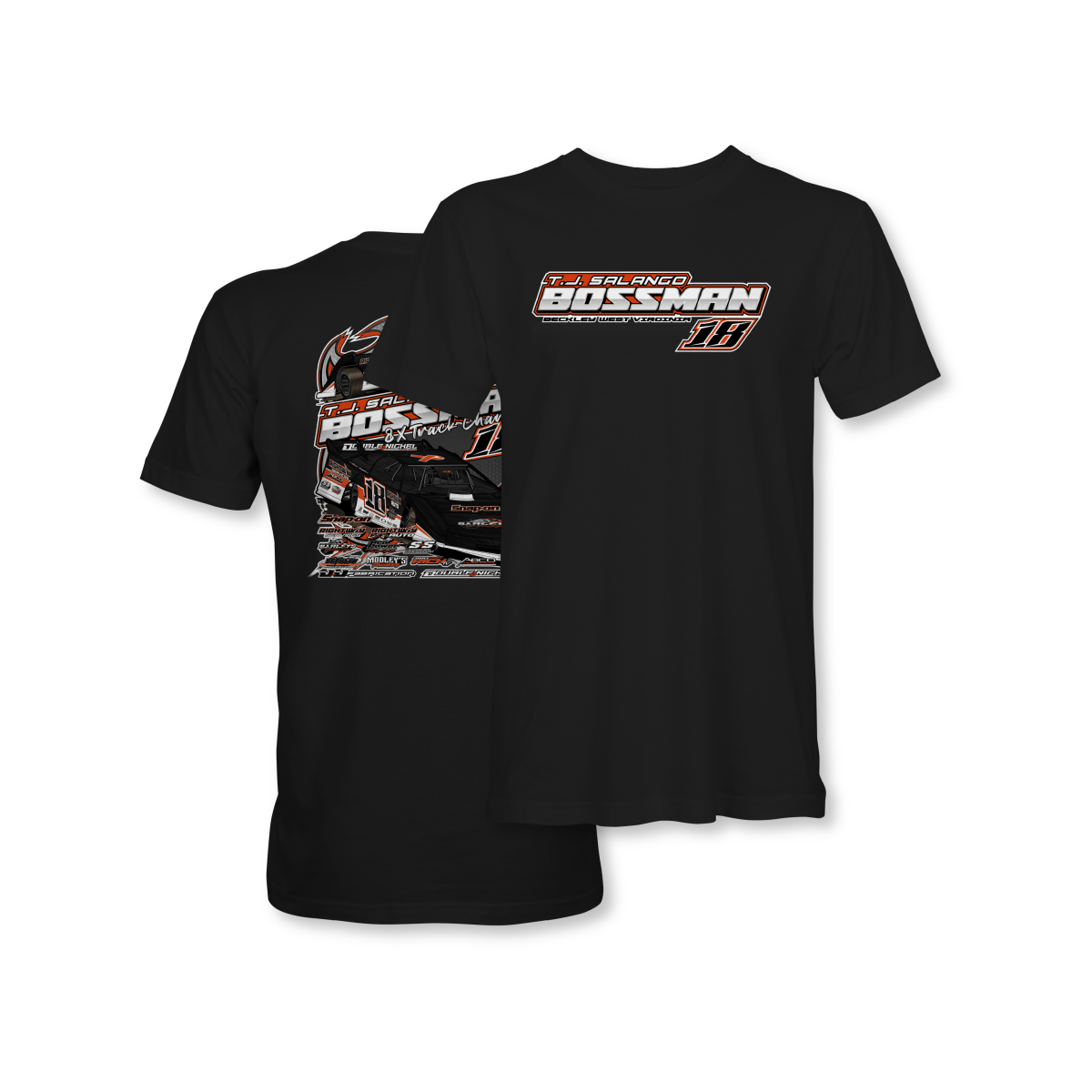 T.J. Salango Black 2025 Dirt Late Model Shirt