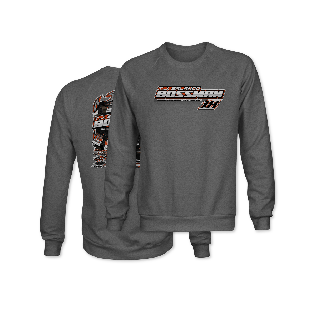 T.J. Salango Gunmetal 2025 Dirt Late Model Crewneck