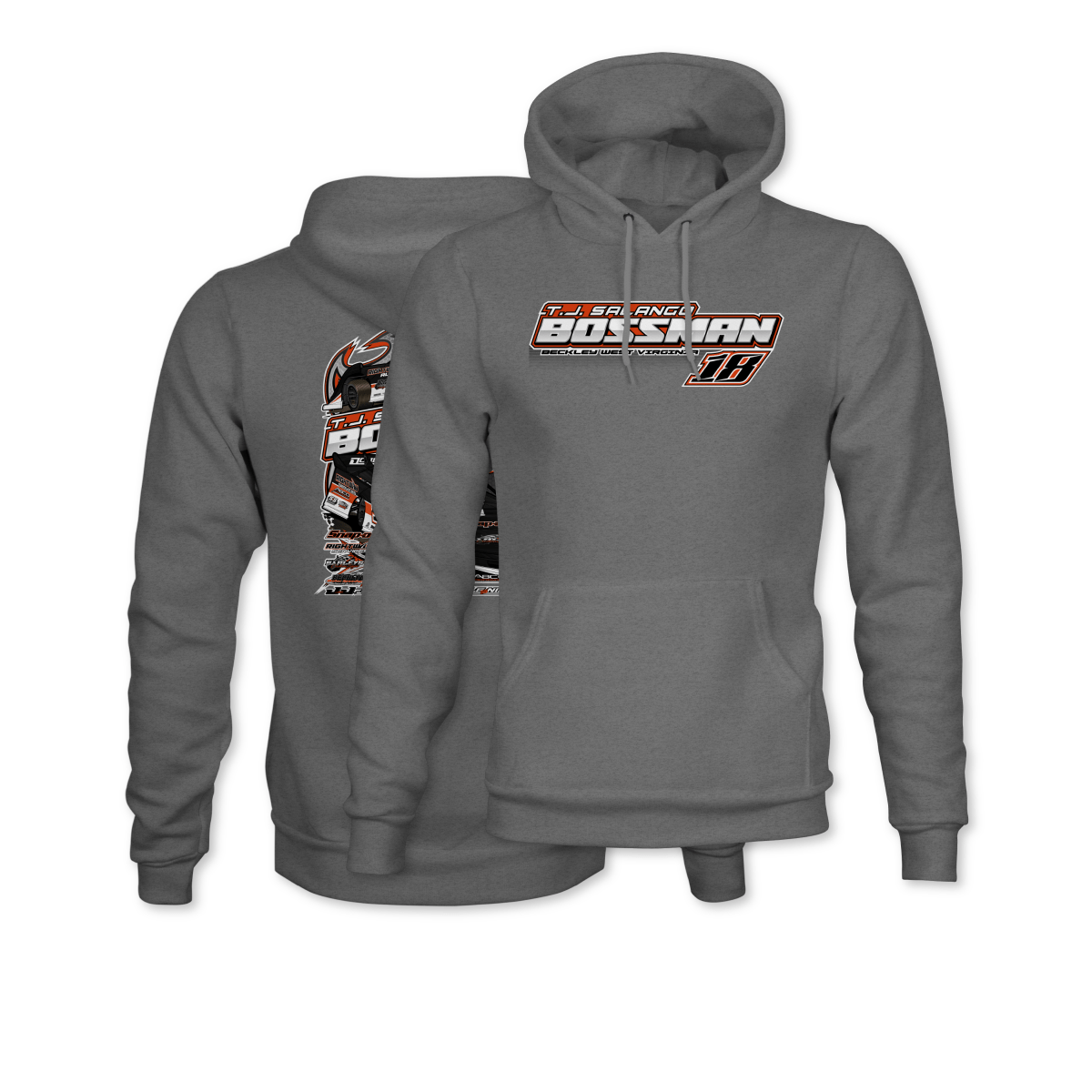 T.J. Salango Gunmetal 2025 Dirt Late Model Hoodie