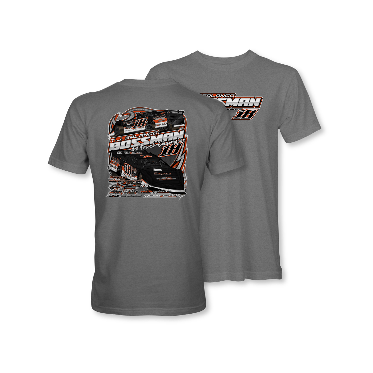 T.J. Salango Gunmetal 2025 Dirt Late Model Shirt