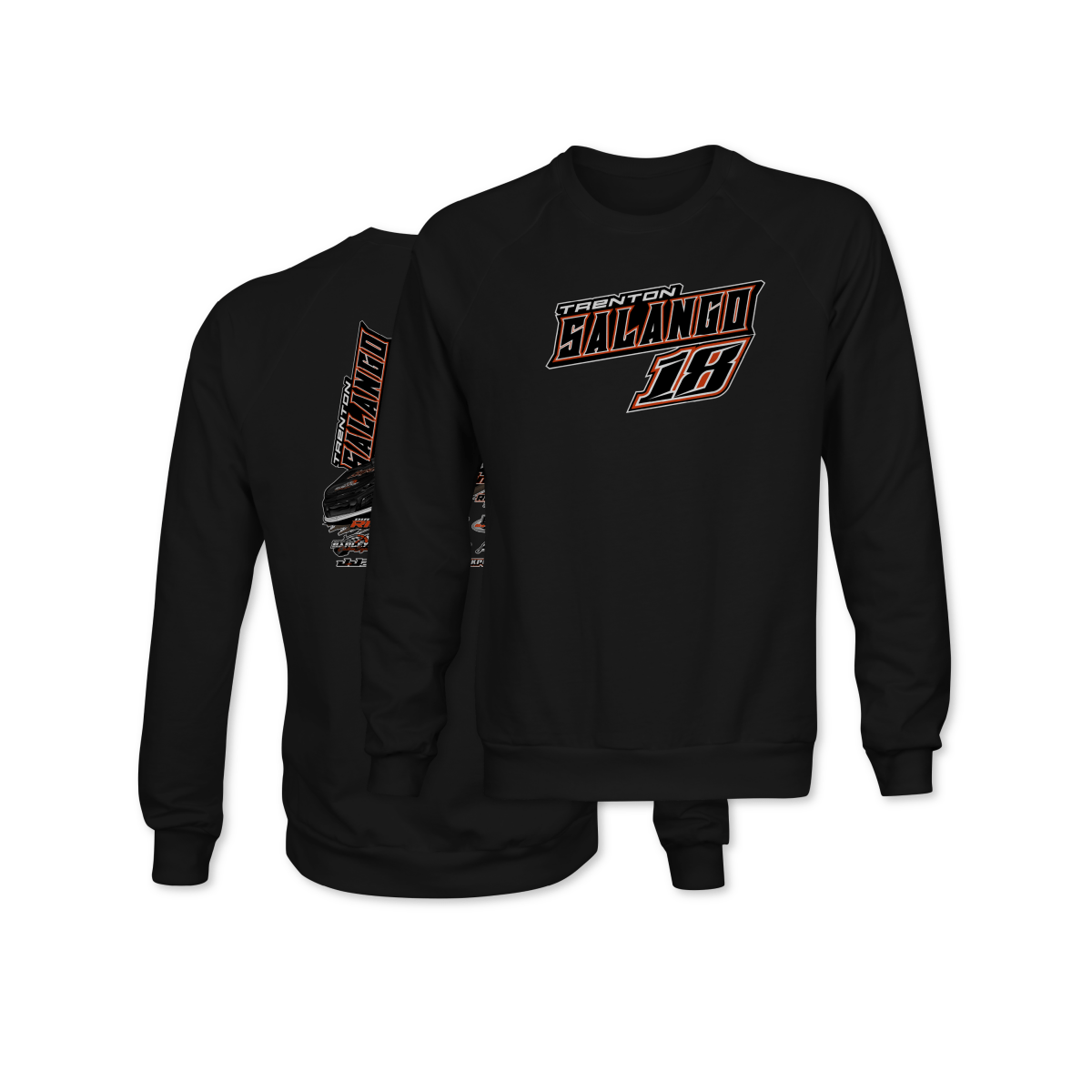 Trenton Salango Black 2025 Street Stock Champion Crewneck