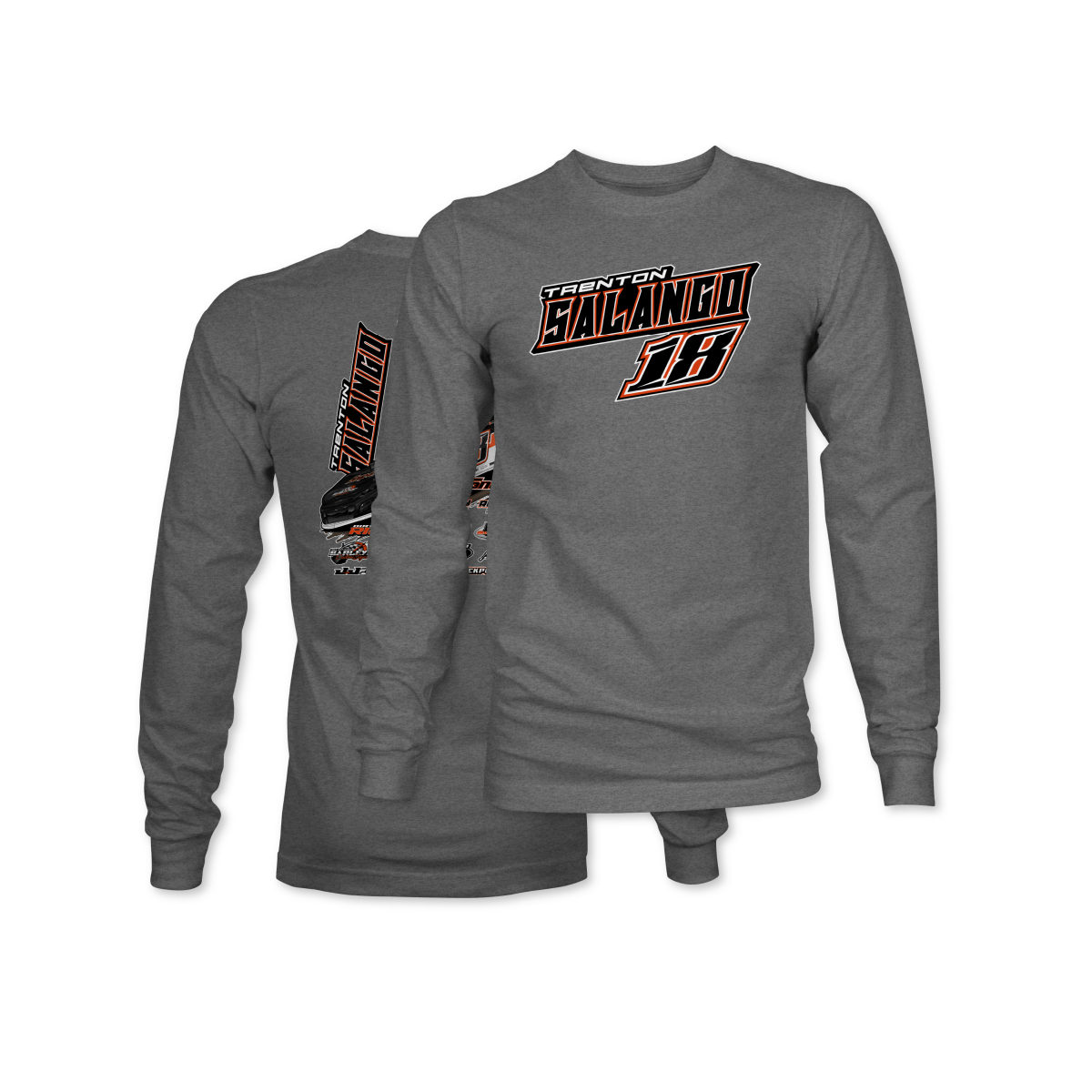 Trenton Salango Gunmetal 2025 Street Stock Champion Long Sleeve Shirt