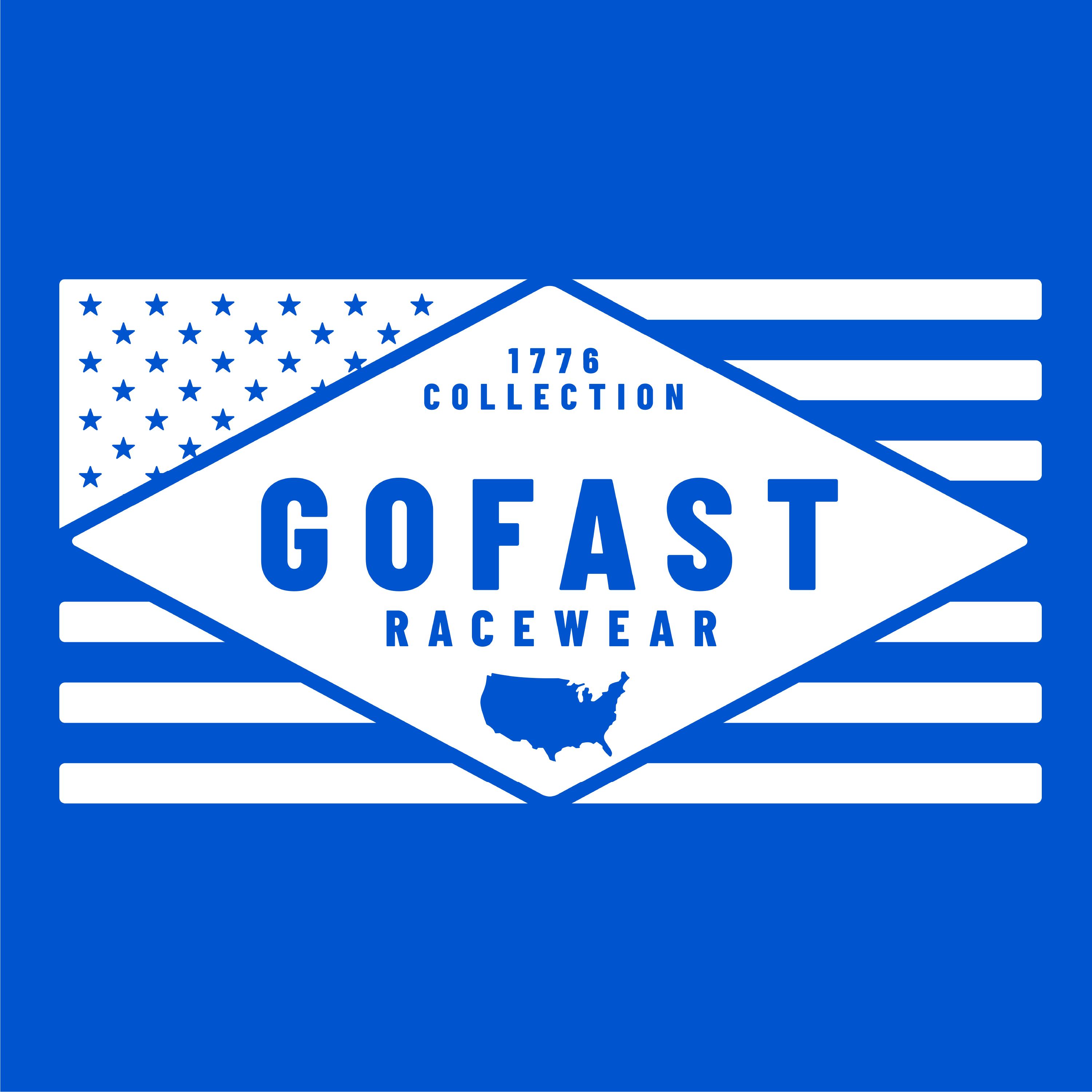 GoFast Racewear 1776 Collection White Flag