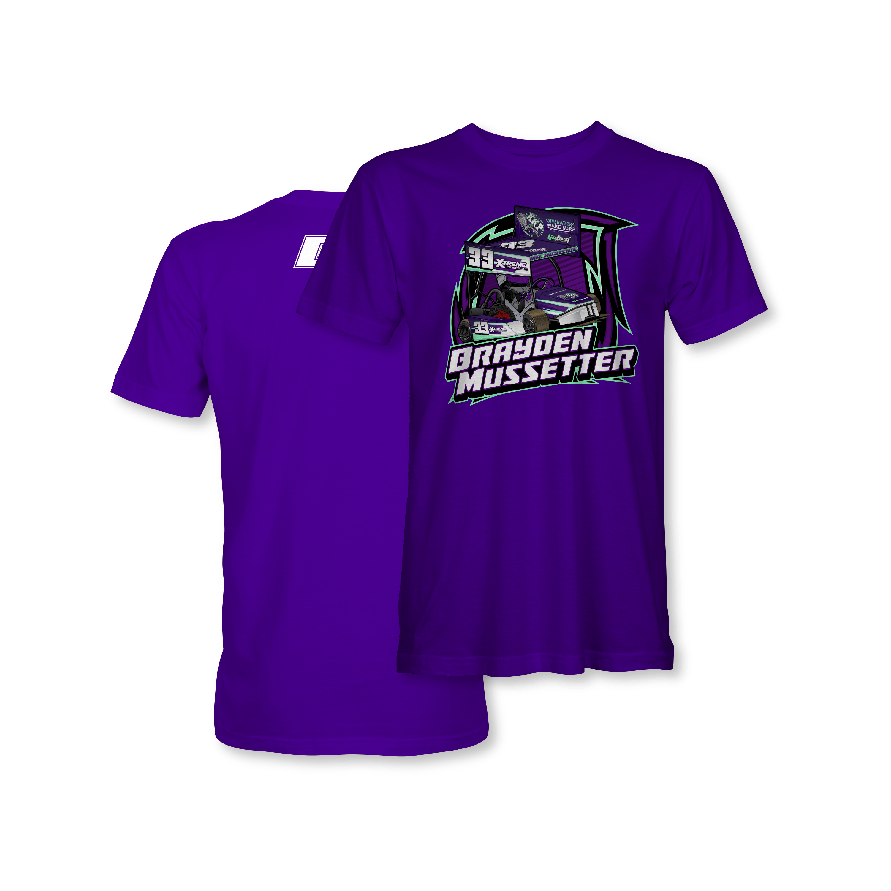 Brayden Mussetter Purple 2024 Kart Shirt