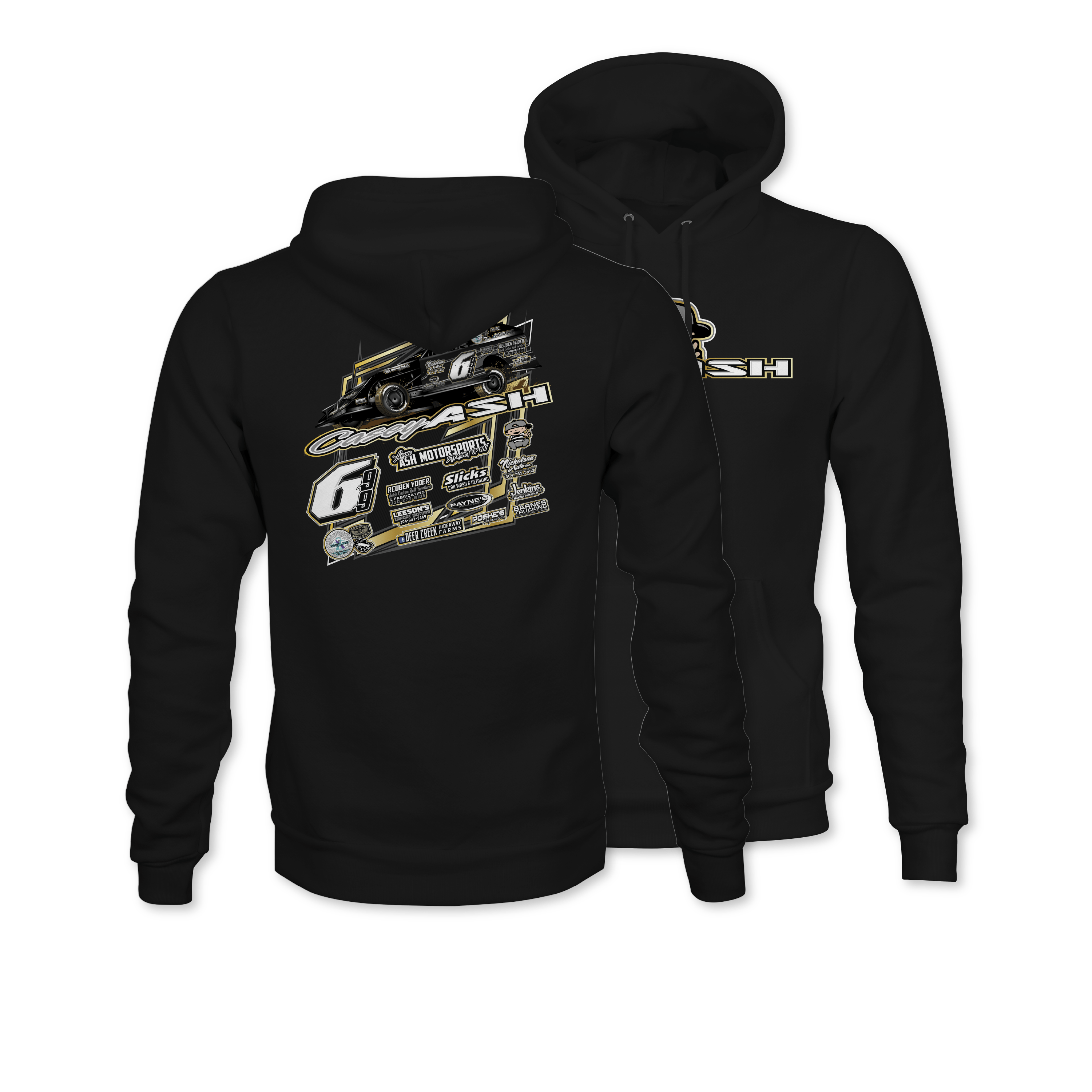 Casey Ash 2024 Modified Hoodie - Black