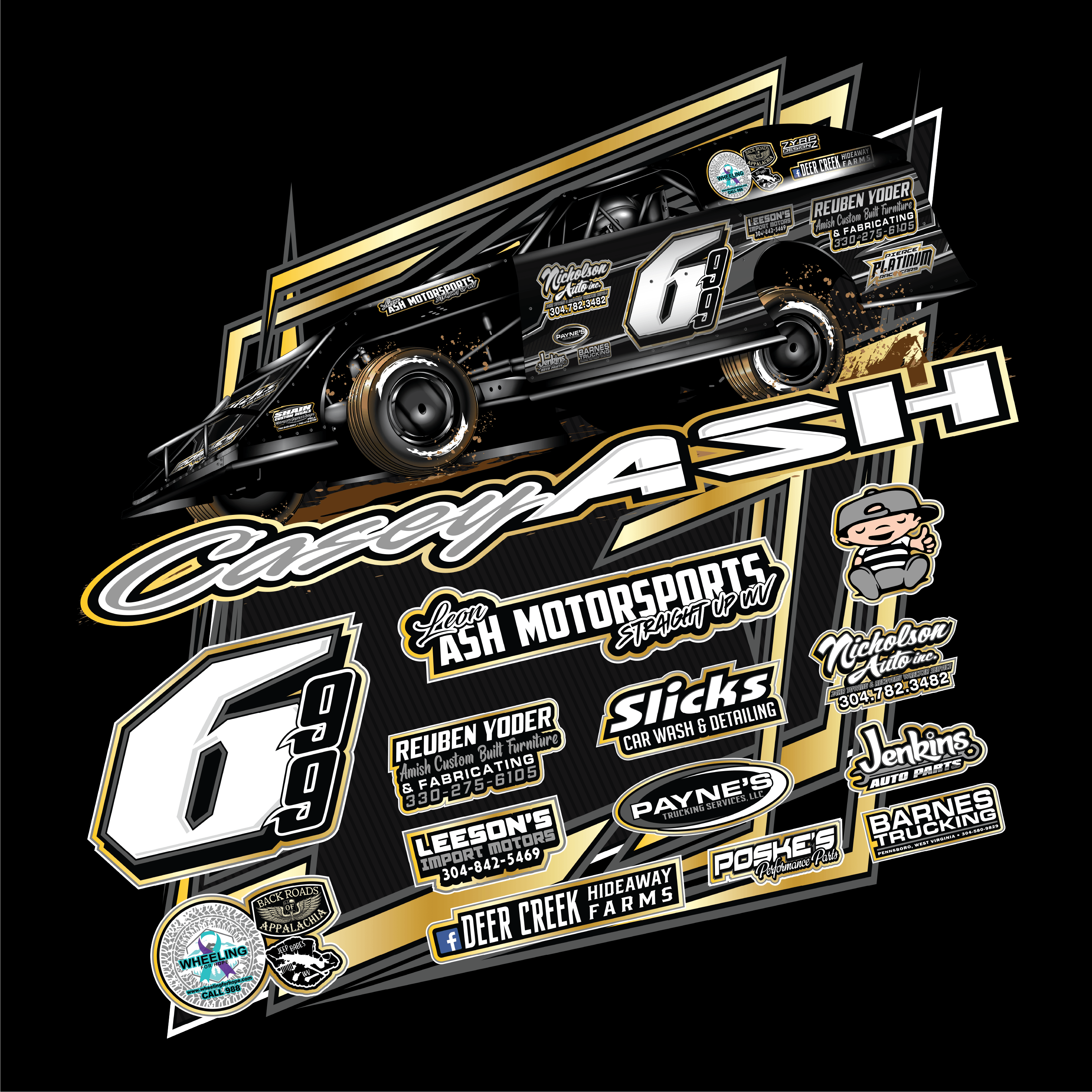 Casey Ash 2024 Modified - Black