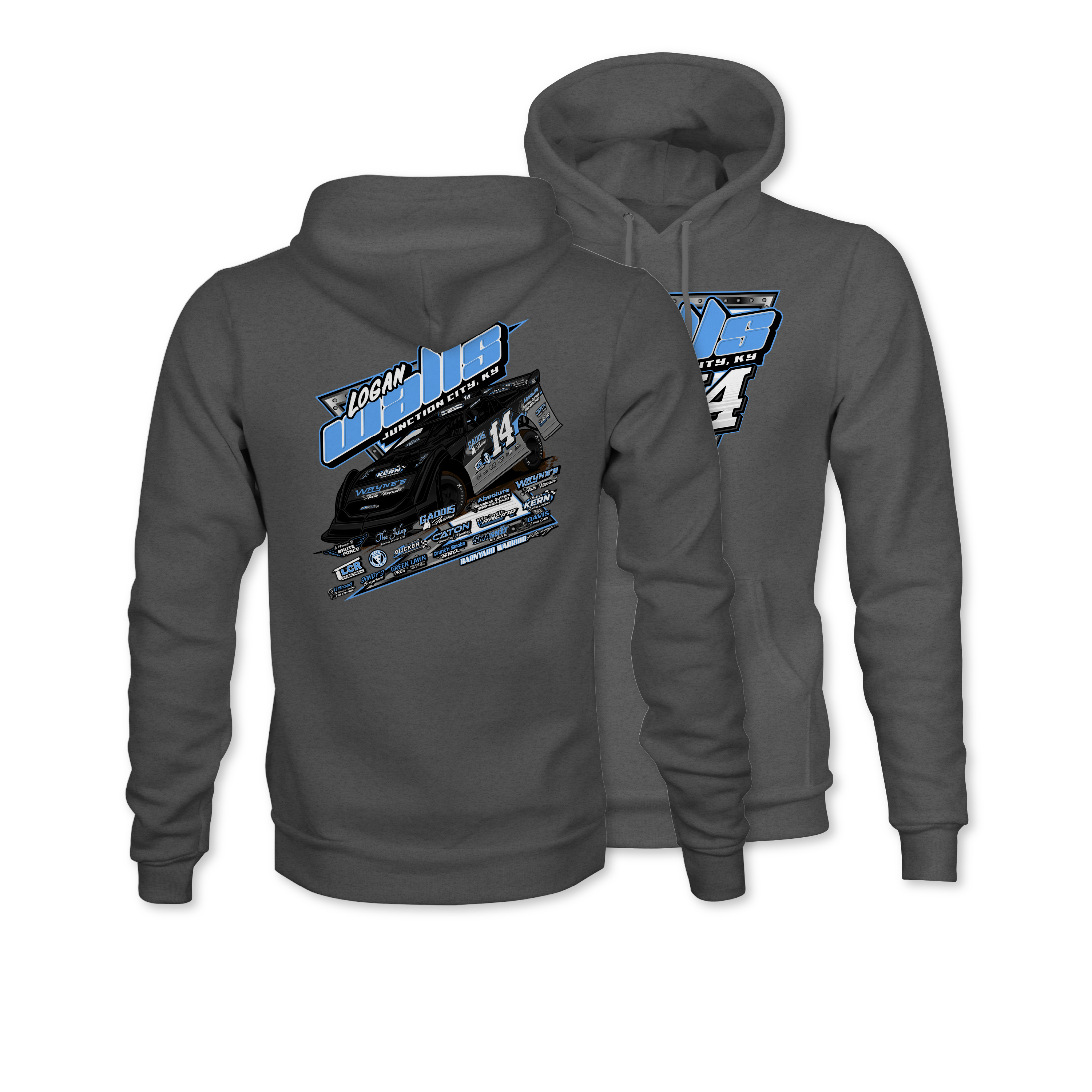 Logan Walls 2024 Hoodie - Gunmetal