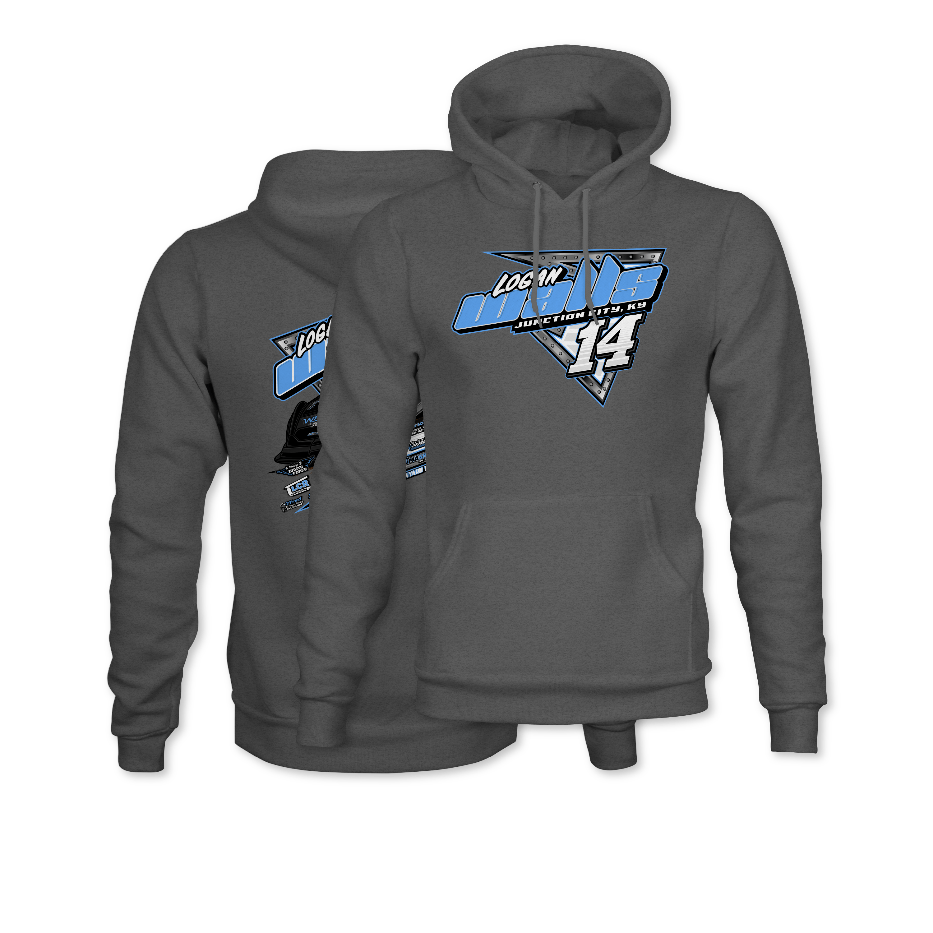 Logan Walls 2024 Hoodie - Gunmetal