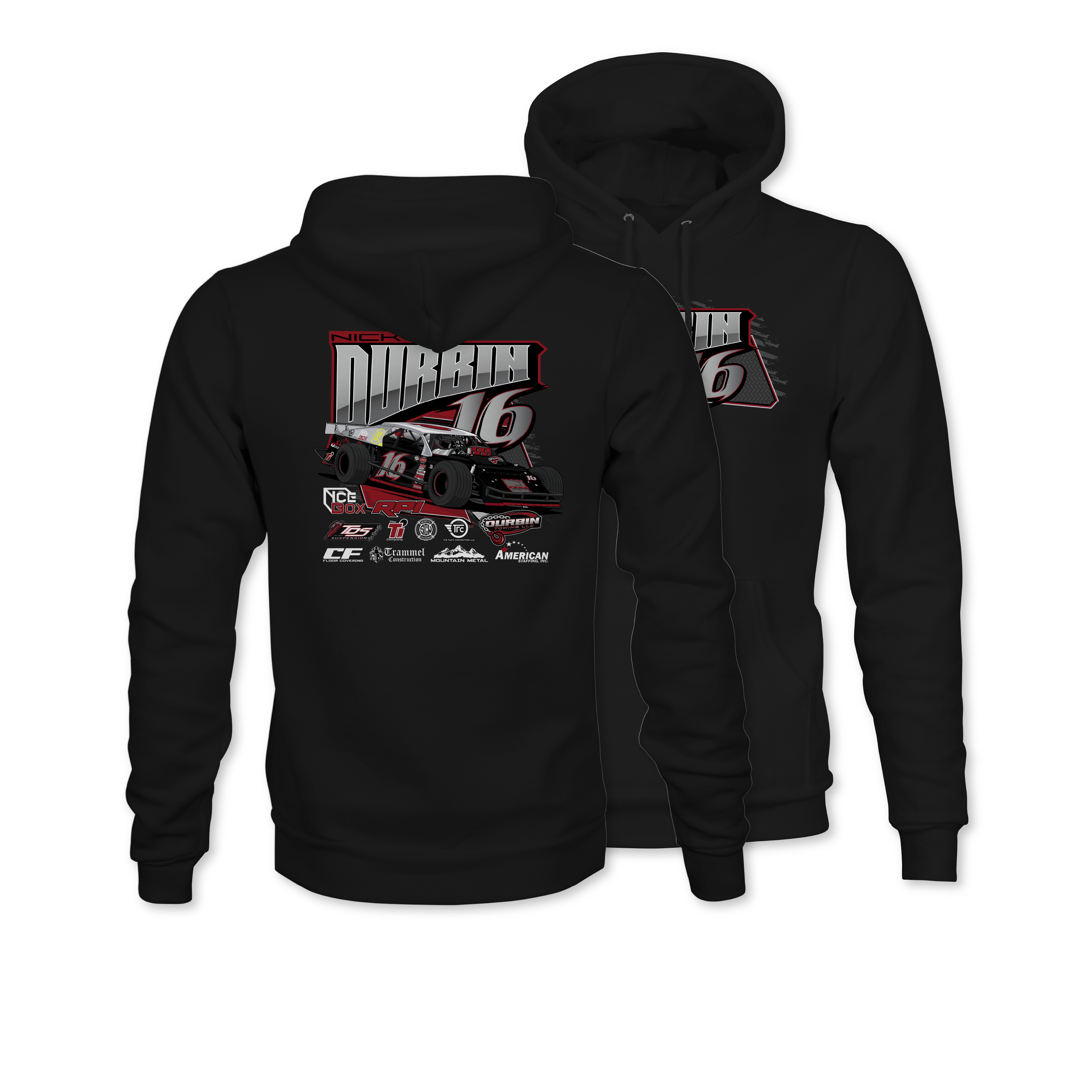 Nick Durbin 2024 Asphalt Modified Hoodie - Black