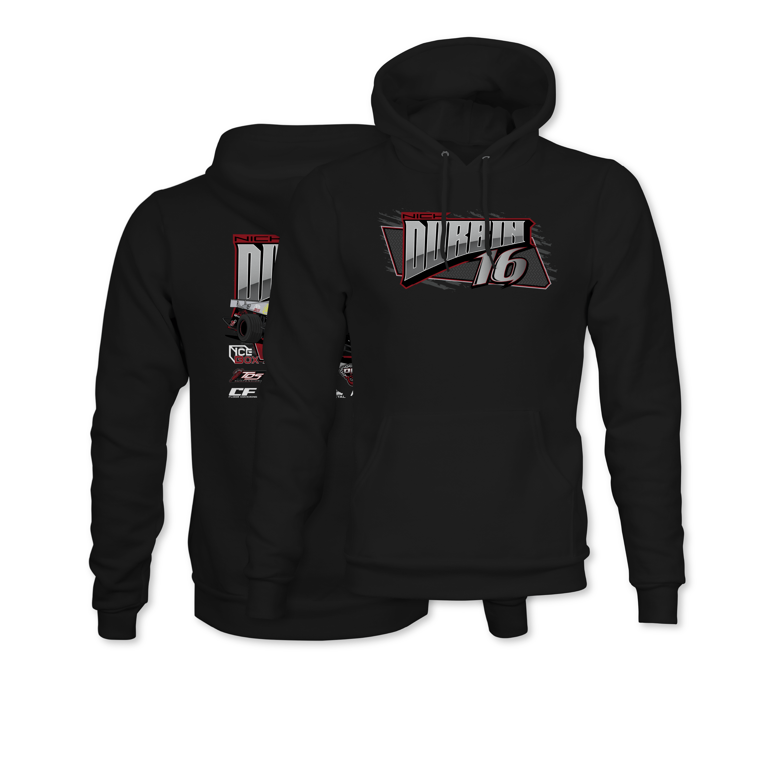 Nick Durbin 2024 Asphalt Modified Hoodie - Black