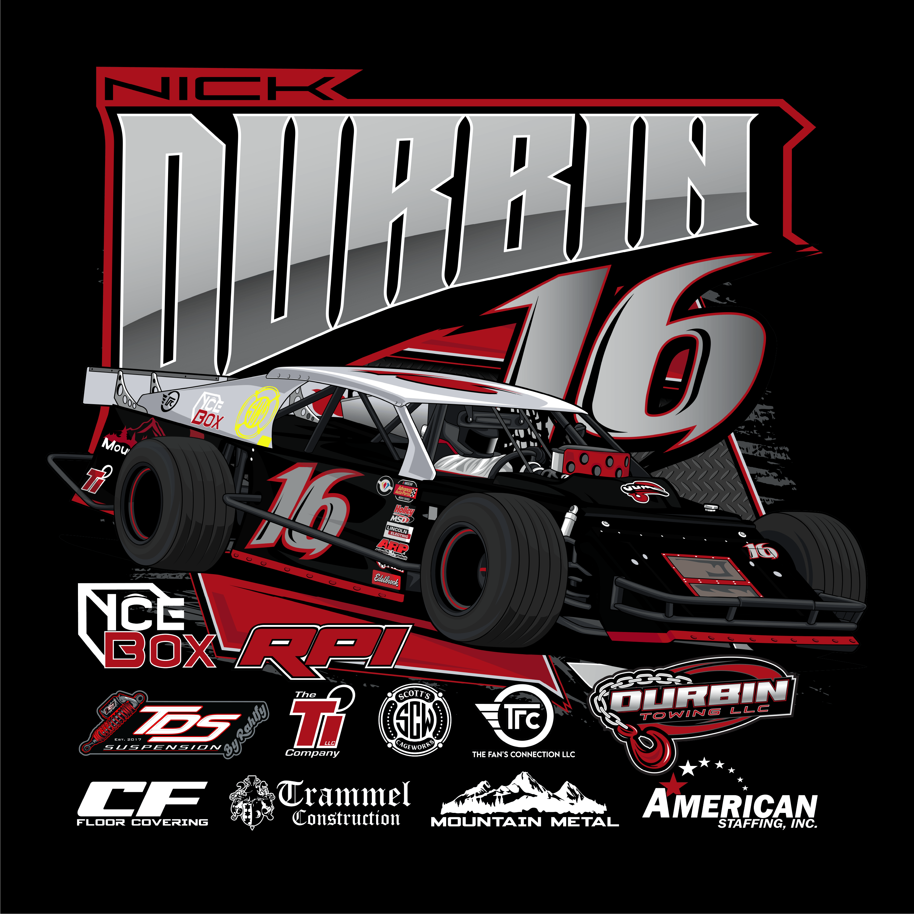 Nick Durbin 2024 Asphalt Modified - Black