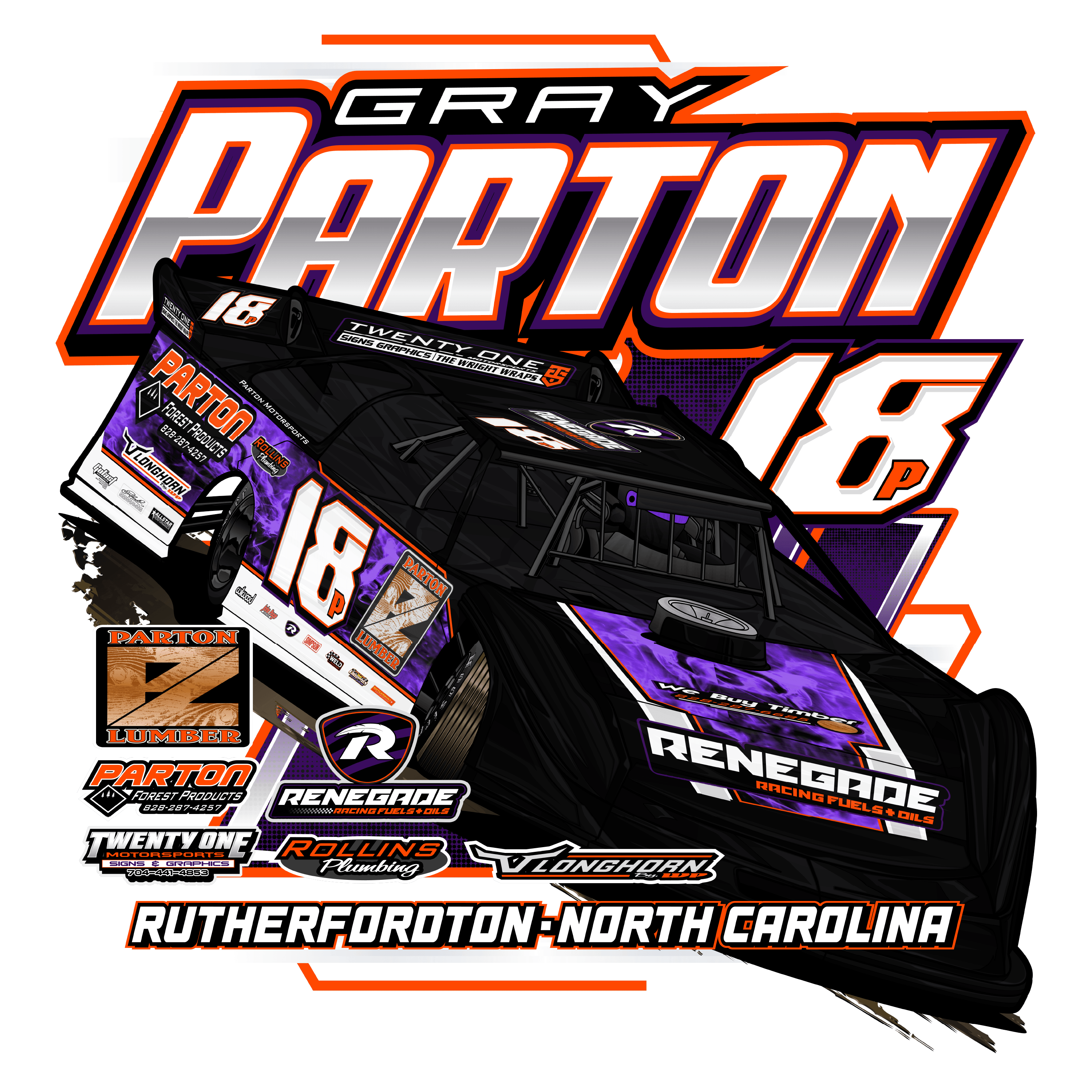 Gray Parton White 2026 Action Shirt